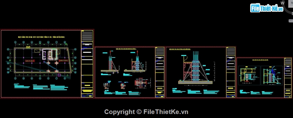 Bản vẽ biện pháp thi công phần thân chung cư,Bản vẽ biện pháp thi công,biện pháp thi công phần thân chung cư 17 tầng,Biện pháp thi công