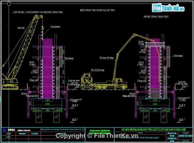 đường sắt trên cao,thi công trụ,đường sắt,thi công đường,Dự Án Đường Sắt,trụ đường sắt