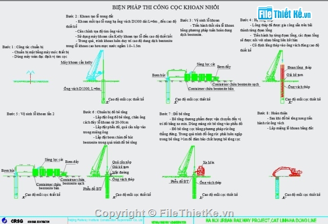 đường sắt trên cao,thi công trụ,đường sắt,thi công đường,Dự Án Đường Sắt,trụ đường sắt