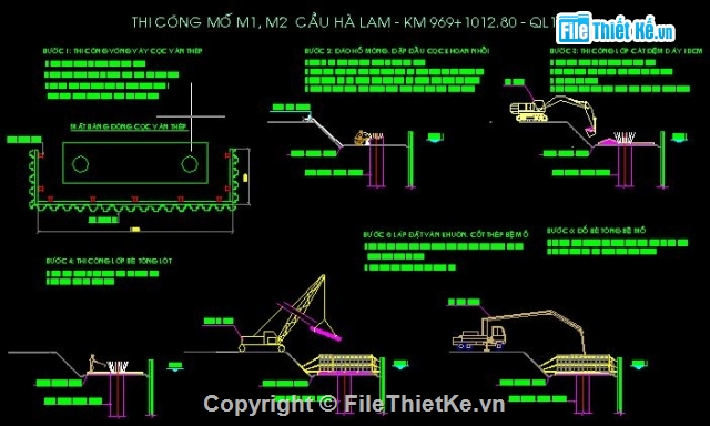 bản vẽ tổ chức thi công,bản vẽ biện pháp thi công,bản vẽ thi công cầu,bản vẽ biện pháp,thi công cầu