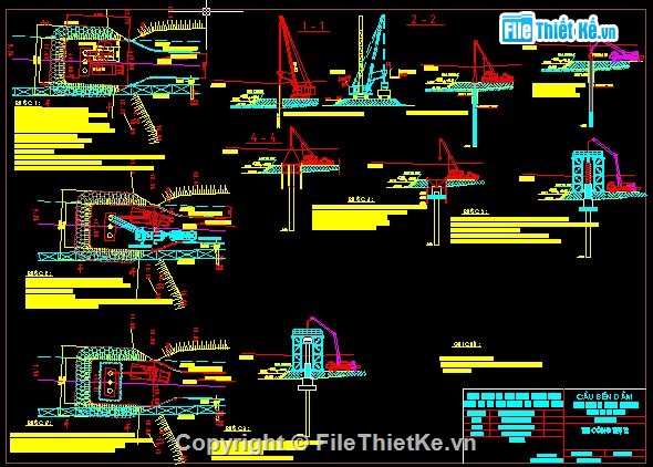 Biện pháp thi công,thi công cầu,Bản vẽ Biện pháp tổ chức thi công mố trụ cầu,Biện pháp tổ chức thi công kết cấu nhịp T33m,Biện pháp tổ chức thi công mố trụ cầu