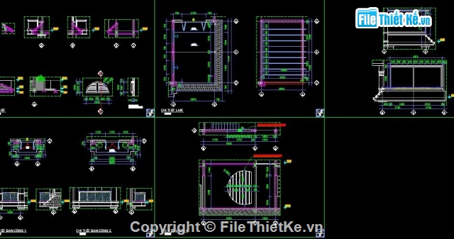 Bản vẽ CAD biệt thự 2 tầng,Mẫu biệt thự 2 tầng,biệt thự 2 tầng 11.7x12.8m,biệt thự 2 tầng kiến trúc kết cấu