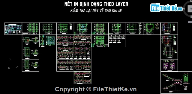 Bản vẽ CAD biệt thự 2 tầng,Mẫu biệt thự 2 tầng,biệt thự 2 tầng 11.7x12.8m,biệt thự 2 tầng kiến trúc kết cấu