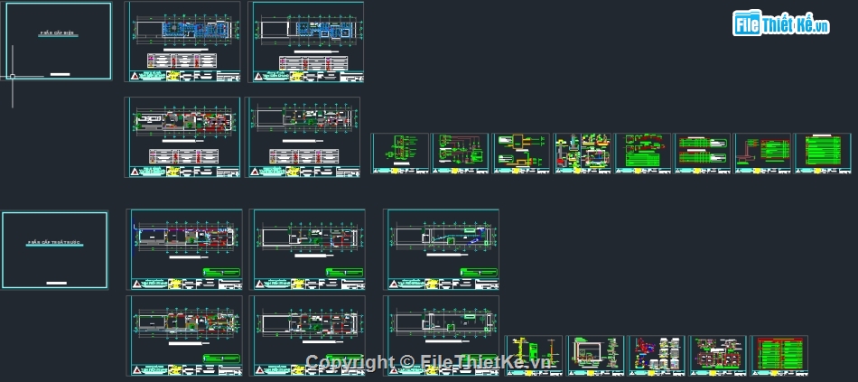 Cad biệt thự 2 tầng,Bản vẽ biệt thự 2 tầng,biệt thự 2 tầng,Biệt thự 2 tầng 8.5x30m