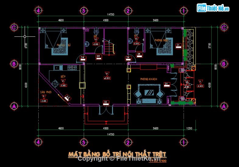 biệt thự 2 tầng,file cad biệt thự 2 tầng,bản vẽ biệt thự,bản vẽ biệt thự đẹp