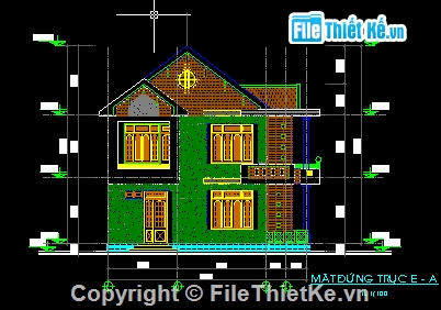 biệt thự đẹp 2,Bản vẽ,7 tầng,biệt thự đẹp 2 tầng,biệt thự 2 tầng,biệt thự đẹp