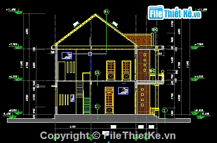 biệt thự đẹp 2,Bản vẽ,7 tầng,biệt thự đẹp 2 tầng,biệt thự 2 tầng,biệt thự đẹp