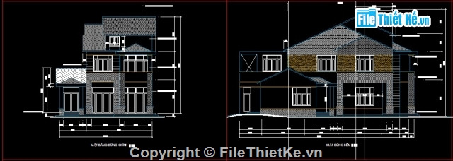 bản vẽ biệt thự 2 tầng diện tích 7.5x19.5,thiết kế biệt thự 2 tầng đẹp,bản vẽ biệt thự 2 tầng đẹp,bản vẽ biệt thự 2 tầng 7.5x19.5 full KT.KC