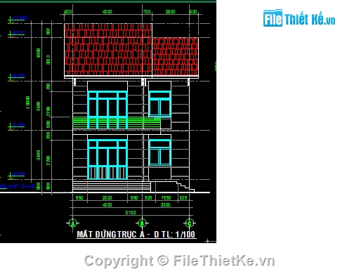 file cad mặt bằng,mặt bằng biệt thự,biệt thự 2 tầng,biệt thự chữ L