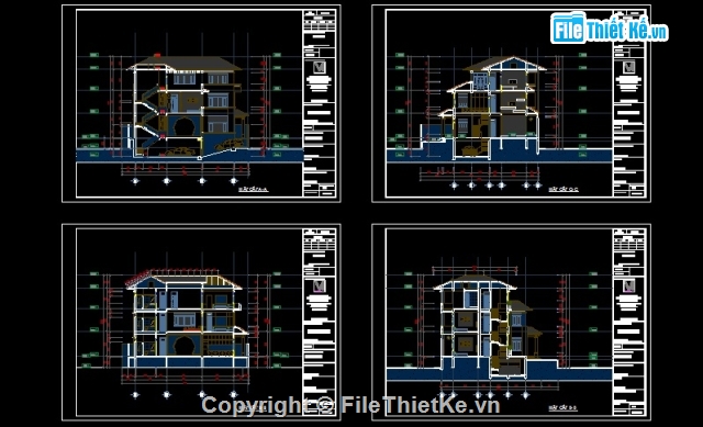 Bản vẽ biệt thự 3 tầng KT 16x18m full,bản vẽ biệt thự kích thước 16x18m,bản vẽ biệt thự 3 tầng + 1 bán hầm,Biệt thự 3 tầng siêu đẹp