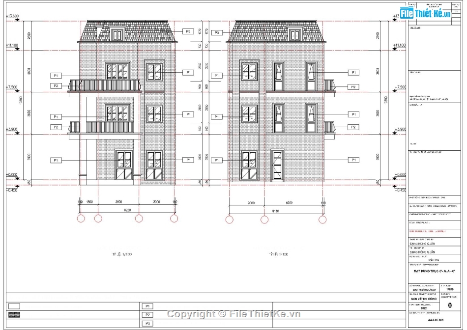 biệt thự tân cổ điển,Bản vẽ kiến trúc biệt thự,Bản vẽ biệt thự đẹp,biệt thự 3 tầng 1 tum,biệt thự 3 tầng 1 tum đẹp