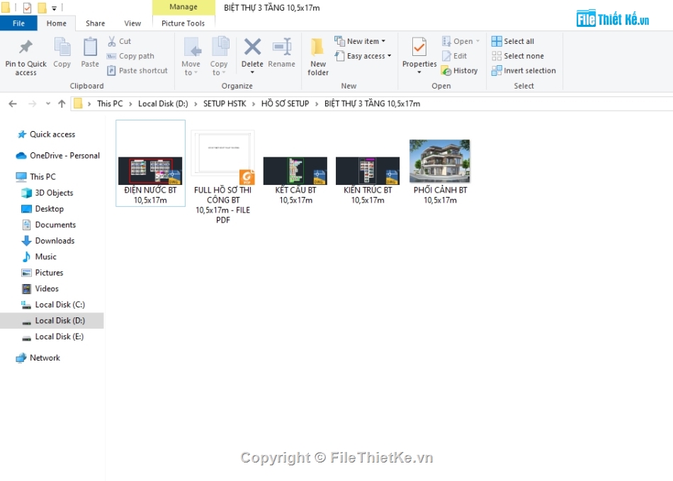 Biệt thự 3 tầng,bản vẽ biệt thự 3 tầng,file cad biệt thự 3 tầng