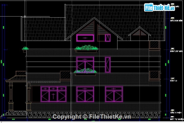 3DSMAX BIỆT THỰ,BIỆT THỰ 3 Tầng,3dmax biệt thự 3 tầng,bản vẽ cad biệt thự 3 tầng,BIỆT THỰ 3 Tầng 3.3x14.8m