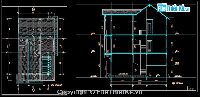 Bản vẽ biệt thự 3 tầng 6x11m,bản vẽ biệt thự 3 tầng,biệt thự 3 tầng 6x11m,bản vẽ cad biệt thự đẹp