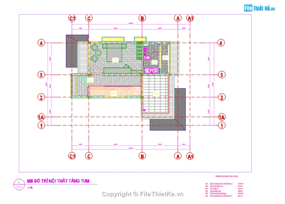 biệt thự 3 tầng,Biệt thự 3 tầng cad,bản vẽ biệt thự 3 tầng