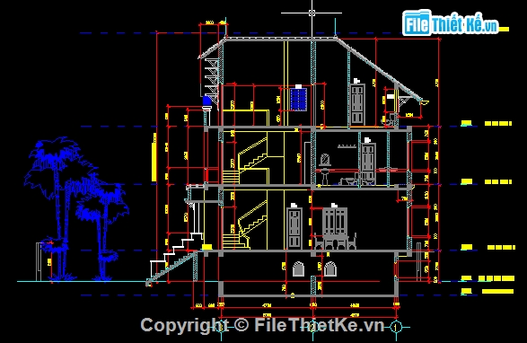 biệt thự 3 tầng,3 tầng,biệt thự 9 tầng,biệt thự 3 tầng kích thước 2.2x14.7m