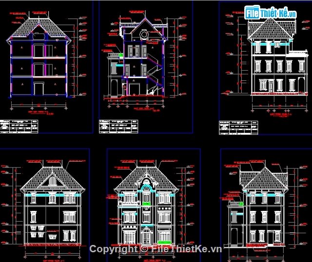 biệt thự 3 tầng,điện nước biệt thự,kiến trúc biệt thự