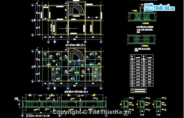 kết cấu biệt thự,biệt thự 3 tầng,biệt thự 2 tầng,kiến trúc 3 tầng,Bản vẽ,dự toán