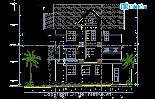 kết cấu biệt thự,biệt thự 3 tầng,biệt thự 2 tầng,kiến trúc 3 tầng,Bản vẽ,dự toán