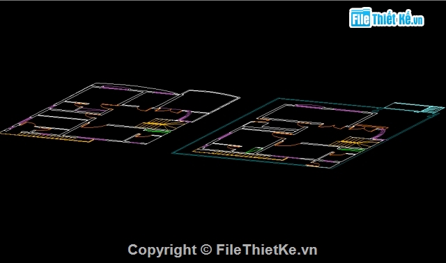 Bản vẽ autocad,Bản vẽ Biệt thự 3D,biệt thự nước ngoài