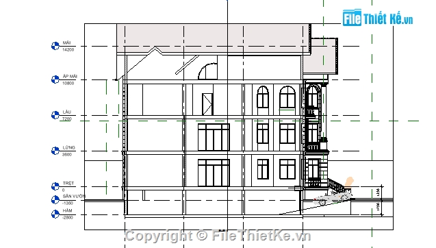 Bản vẽ,Biệt thự,4 tầng,Bản vẽ BT 4 tầng,revit biệt thự,thiết kế biệt thự