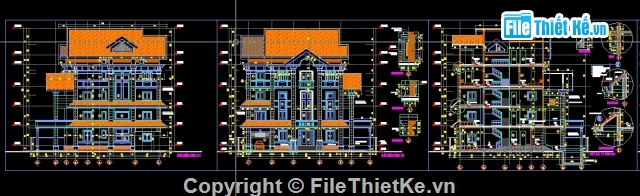 biệt thự 5 tầng,bản vẽ biệt thự 5 tầng 12x18m,biệt thự 12500x18000 đẹp,bản vẽ chi tiết biệt thự 5 tầng