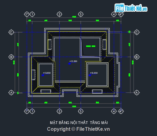 Biệt thự 3 tầng,biệt thự 3 tầng đẹp,File cad biệt thự 3 tầng,bản vẽ cad biệt thự 3 tầng