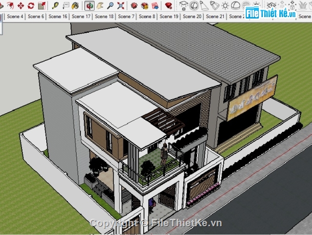 Bản vẽ biệt thự 2 tầng,Biệt thự 2 tầng hiện đại,biệt thự 2 tầng  8.6x11.05m,8.6x11.05m