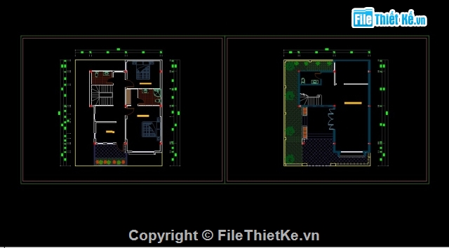 Bản vẽ biệt thự 2 tầng,Biệt thự 2 tầng hiện đại,biệt thự 2 tầng  8.6x11.05m,8.6x11.05m