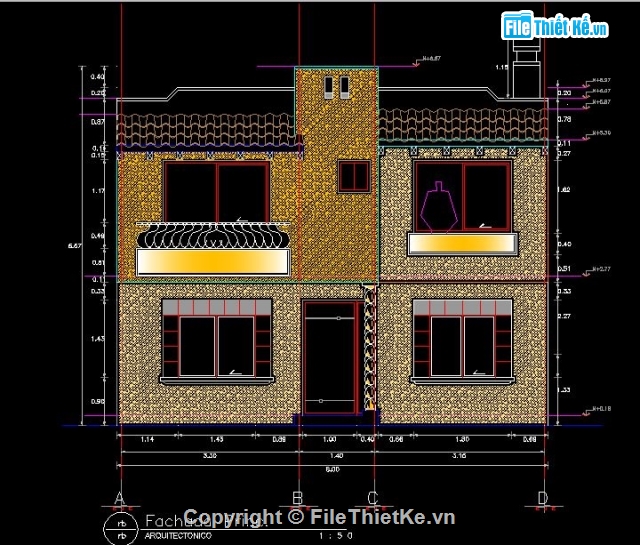 kết cấu biệt thự,kiến trúc,điện nước,cấp thoát nước