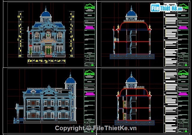 Bản vẽ biệt thự tân cổ điển,biệt thự tân cổ điển,biệt thự hiện đại,mẫu biệt thự