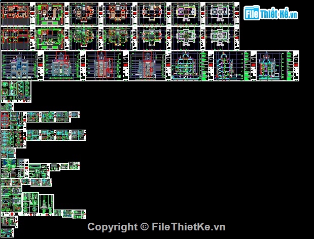 Bản vẽ lâu đài,biệt thự tân cổ,bản vẽ biệt thự tân cổ điển,Bản vẽ cad biệt thự tân cổ điển,Bản vẽ autocad biệt thự tân cổ điển