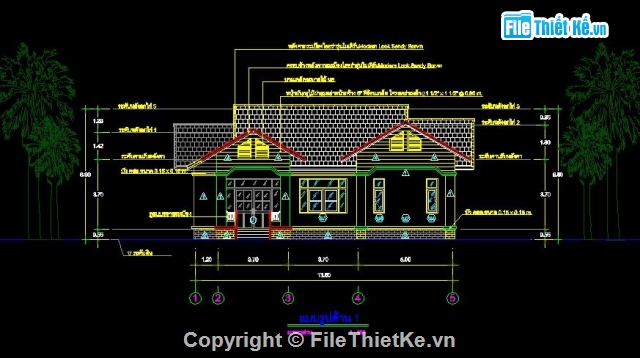 biệt thự mini,Biệt thự 13.5x10.5m,biệt thự nhà vườn,biệt thự kiểu thái