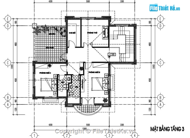 biệt thự 3 tầng,bản vẽ biệt thự,mẫu biệt thự đẹp,kiến trúc biệt thự đẹp