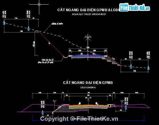 Bản vẽ mặt bằng,cọc giải phóng mặt bằng,mốc lộ giới,Cấu tạo chi tiết cọc mốc,bản vẽ bình đồ