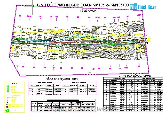 Bản vẽ mặt bằng,cọc giải phóng mặt bằng,mốc lộ giới,Cấu tạo chi tiết cọc mốc,bản vẽ bình đồ