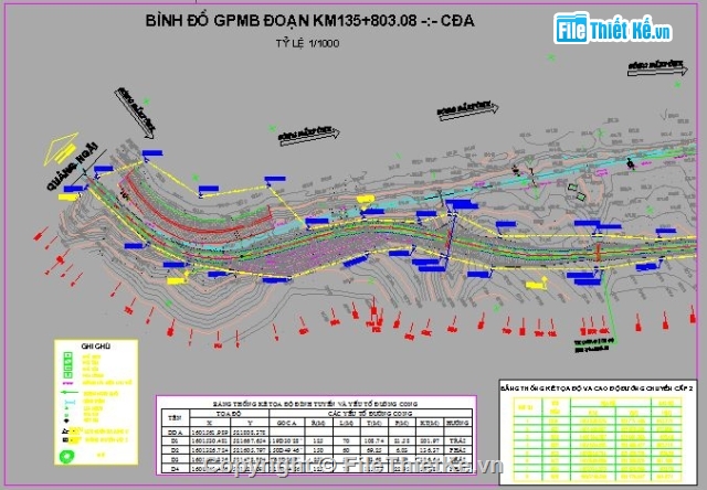 Bản vẽ mặt bằng,cọc giải phóng mặt bằng,mốc lộ giới,Cấu tạo chi tiết cọc mốc,bản vẽ bình đồ