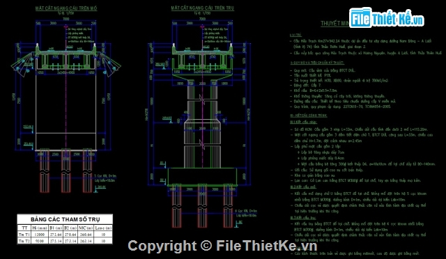 Bản vẽ dầm I,Bản vẽ cầu dầm,dầm I 33m