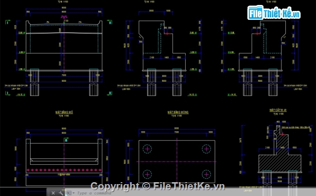 Bản vẽ cầu dầm,bố trí chung cầu,cầu dầm bản 3 nhịp 21m,cầu vượt,bản vẽ dầm bản