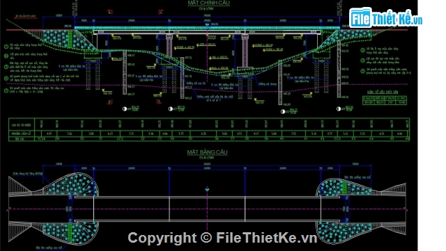 Bản vẽ dầm I,cầu dầm I,cầu dầm t 3 nhịp 24m,bản vẽ cầu dầm i nhịp 24m