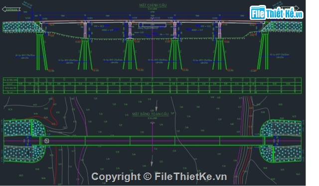 Bản vẽ dầm I,dầm I 33m,Cầu dầm I sơ đồ nhịp 5x33m