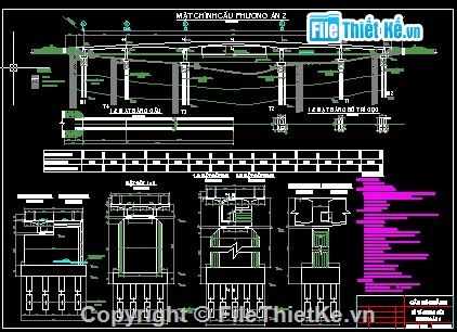 cầu đúc,bố trí đền,bản vẽ cầu đúc hẫng,Bản vẽ nghiêng,phương án vẽ 3D,Bản vẽ cầu dầm