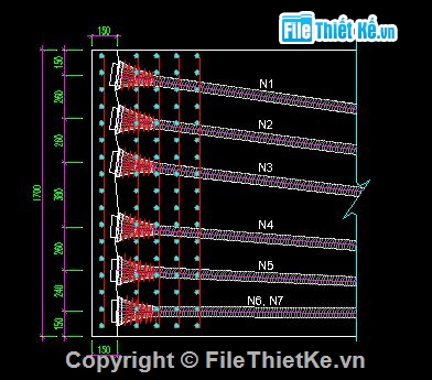 Bản vẽ dầm T,bố trí cốt thép dự ứng lực,BTCT mặt cắt chữ T,cốt thép dự ứng lực t,dự ứng lực