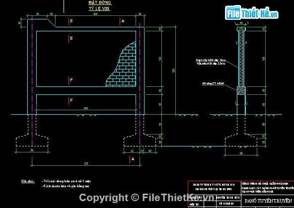 công trình bảo vệ công trình thuỷ lợi,bảo vệ công trình thuỷ lợi,Bản vẽ thủy lợi,bản vẽ barie,bản vẽ pano