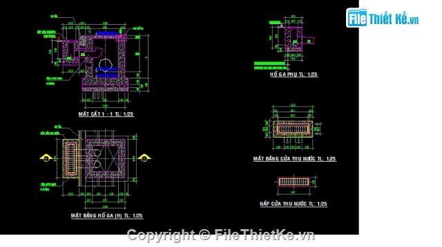 Bản vẽ,hố thu,bản vẽ hố ga,Bản vẽ autocad,Bản vẽ chi tiết các loại hố ga,hố ga thu nước