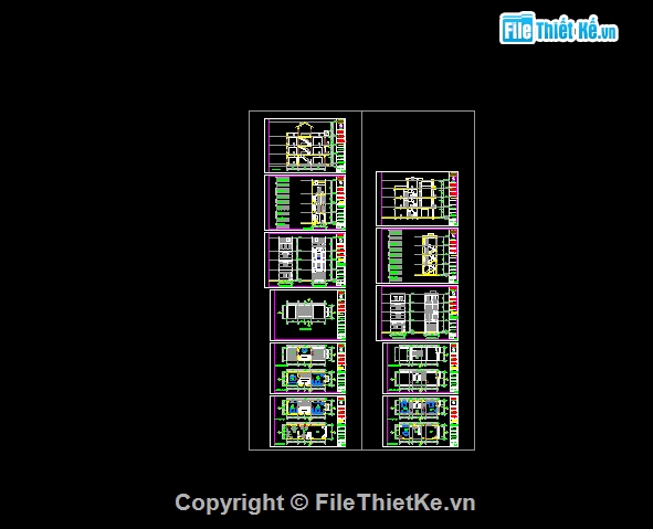 biệt thự phố,Bản vẽ nhà phố,mẫu biệt thự,nhà phố 3 tầng