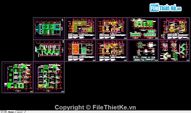 biệt thự phố,Bản vẽ nhà phố,mẫu biệt thự,nhà phố kích thước 4 x 5m