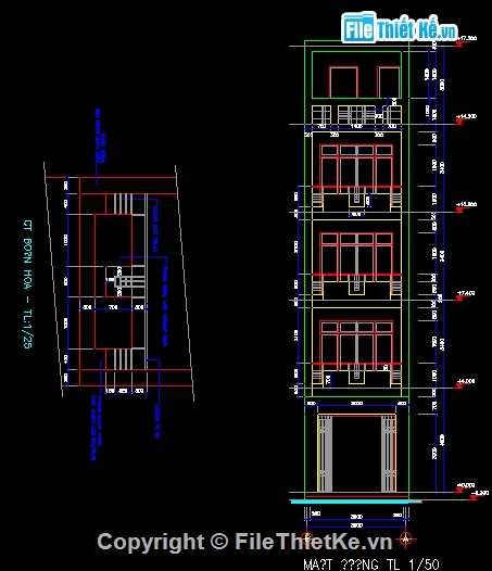 các mẫu nhà phố,bản vẽ nhà phố,thiết kế nhà phố,nhà phố rộng 3 - 4m