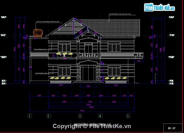 biệt thự 2 tầng,biệt thự phố,Bản vẽ nhà phố,biệt thự 2 tầng 11x17.1m,nhà phố 2 tầng 5x20m