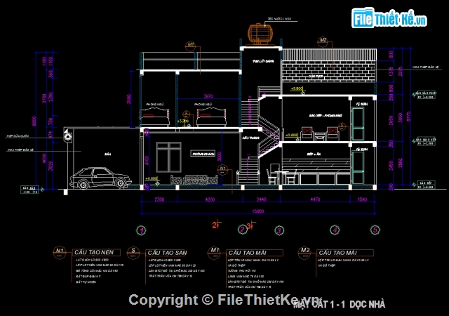 biệt thự 2 tầng,biệt thự phố,Bản vẽ nhà phố,biệt thự 2 tầng 11x17.1m,nhà phố 2 tầng 5x20m